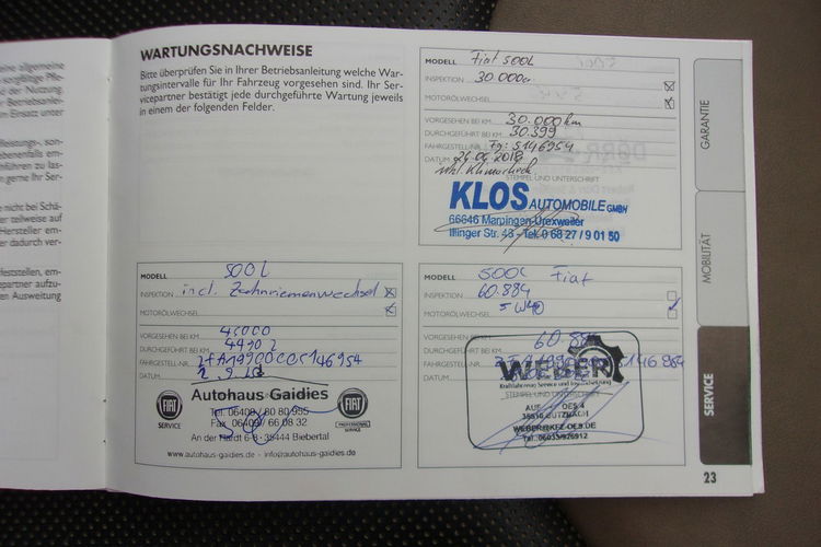 Fiat 500L L 1.4 Turbo Lounge, Klimatronic 2-stref, 2 kpl. kół, Kamera, PDC zdjęcie 36