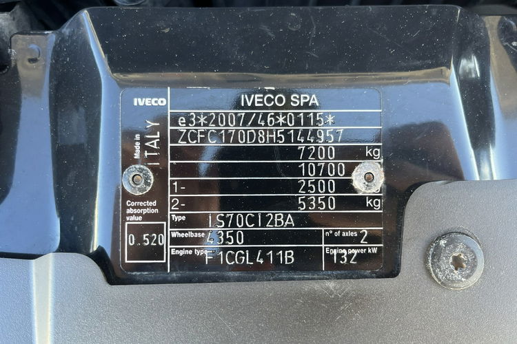 Iveco Daily 72C18 Kontener 10-palet Ładowność-4000kg 3.0/180KM zdjęcie 22