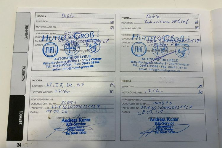 Fiat Doblo Klimatyzacja, 2 kpl. kół, Czujniki parkowania, Ele szyby 4x, Ele lust. zdjęcie 11