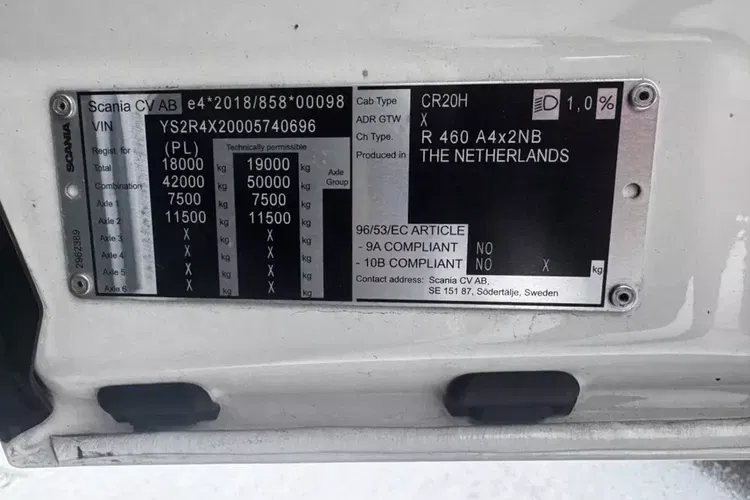 Scania R460A4x2NB Hydrailuka HYVA zdjęcie 19