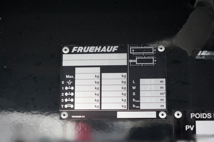 Fruehauf  FIRANKA / MEGA / MOCNA-PODŁOGA  / OSIE SAF / zdjęcie 27