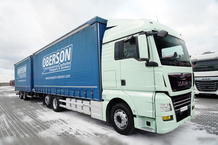 MAN TGX 26.460 / ZESTAW TANDEM PRZEJAZDOWY / 120 M3 / KLIMATYZACJA POSTOJOWA / OŚ PODNOSZONA / OŚ SKRĘTNA / + PRZYCZEPA FRUEHAUF / OSIE SAF  zdjęcie 7