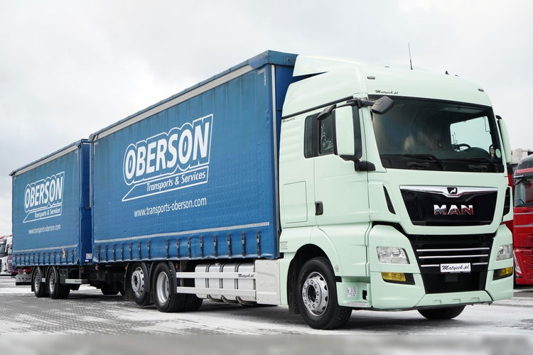 MAN TGX 26.460 / ZESTAW TANDEM PRZEJAZDOWY / 120 M3 / KLIMATYZACJA POSTOJOWA / OŚ PODNOSZONA / OŚ SKRĘTNA / + PRZYCZEPA FRUEHAUF / OSIE SAF  zdjęcie 8