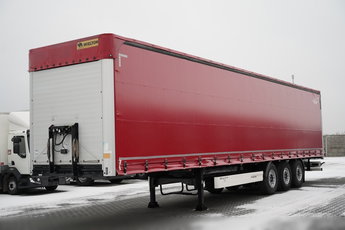 Wielton / FIRANKA / STANDARD / MULDA DO STALI - 9 M / OŚ PODNOSZONA / DACH PODNOSZONY / SAF / 