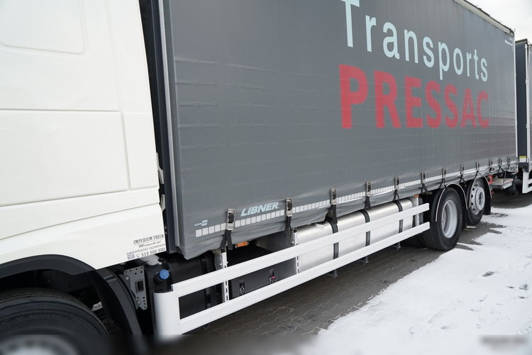 DAF XF 480 / ZESTAW TANDEM / 120 M3 / PRZEJAZDOWY / OŚ PODNOSZONA / OŚ SKRĘTNA / PODŁOGA SZYNA DESKA / WINDA DHOLLANDIA / KLIMA POSTOJOWA / + PRZYCZEPA LECITRAILER / OSIE SAF  zdjęcie 12