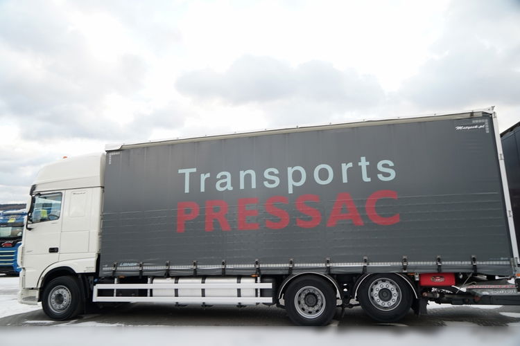 DAF XF 480 / ZESTAW TANDEM / 120 M3 / PRZEJAZDOWY / OŚ PODNOSZONA / OŚ SKRĘTNA / PODŁOGA SZYNA DESKA / WINDA DHOLLANDIA / KLIMA POSTOJOWA / + PRZYCZEPA LECITRAILER / OSIE SAF  zdjęcie 13
