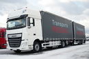 DAF XF 480 / ZESTAW TANDEM / 120 M3 / PRZEJAZDOWY / OŚ PODNOSZONA / OŚ SKRĘTNA / PODŁOGA SZYNA DESKA / WINDA DHOLLANDIA / KLIMA POSTOJOWA / + PRZYCZEPA LECITRAILER / OSIE SAF  zdjęcie 1