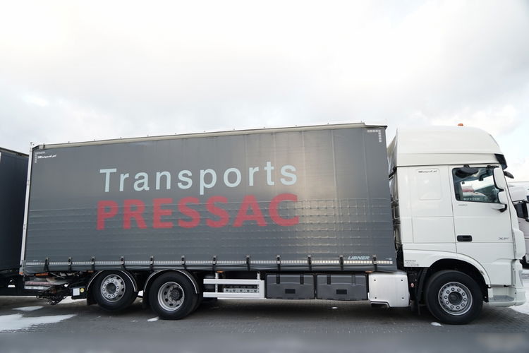 DAF XF 480 / ZESTAW TANDEM / 120 M3 / PRZEJAZDOWY / OŚ PODNOSZONA / OŚ SKRĘTNA / PODŁOGA SZYNA DESKA / WINDA DHOLLANDIA / KLIMA POSTOJOWA / + PRZYCZEPA LECITRAILER / OSIE SAF  zdjęcie 23