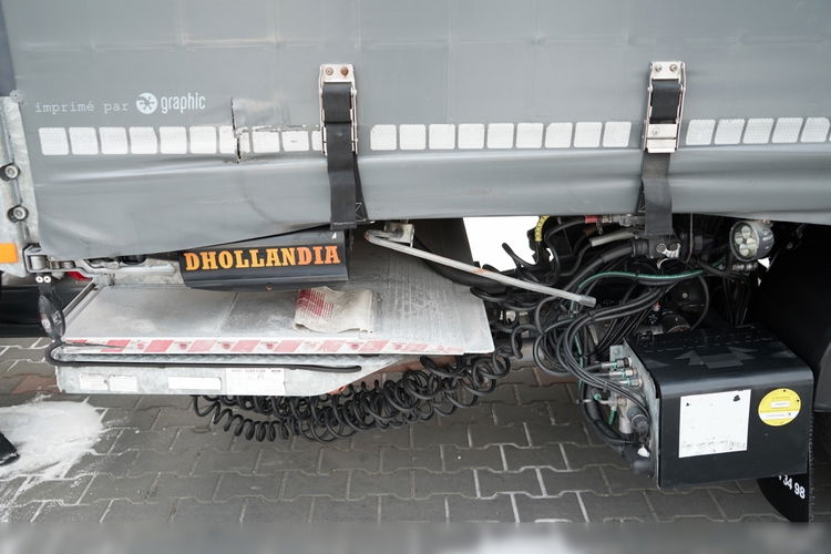 DAF XF 480 / ZESTAW TANDEM / 120 M3 / PRZEJAZDOWY / OŚ PODNOSZONA / OŚ SKRĘTNA / PODŁOGA SZYNA DESKA / WINDA DHOLLANDIA / KLIMA POSTOJOWA / + PRZYCZEPA LECITRAILER / OSIE SAF  zdjęcie 47