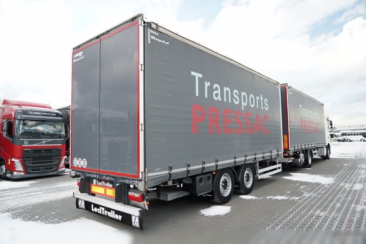 DAF XF 480 / ZESTAW TANDEM / 120 M3 / PRZEJAZDOWY / OŚ PODNOSZONA / OŚ SKRĘTNA / PODŁOGA SZYNA DESKA / WINDA DHOLLANDIA / KLIMA POSTOJOWA / + PRZYCZEPA LECITRAILER / OSIE SAF  zdjęcie 5