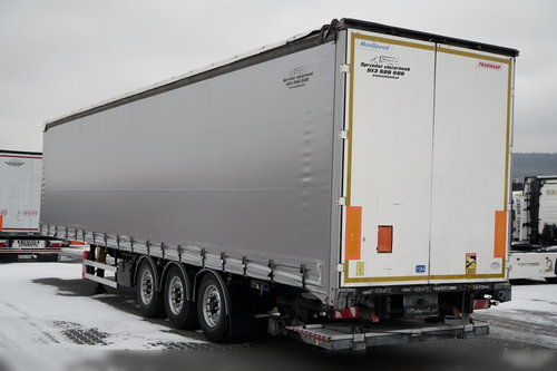 Fruehauf / FIRANKA / STANDARD / WINDA /  MOCNA PODŁOGA SZYNA DESKA / OŚ PODNOSZONA  