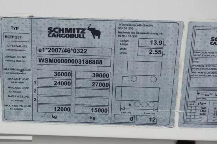 Schmitz / BURTO-FIRANKA / XL / OŚ PODNOSZONA zdjęcie 11