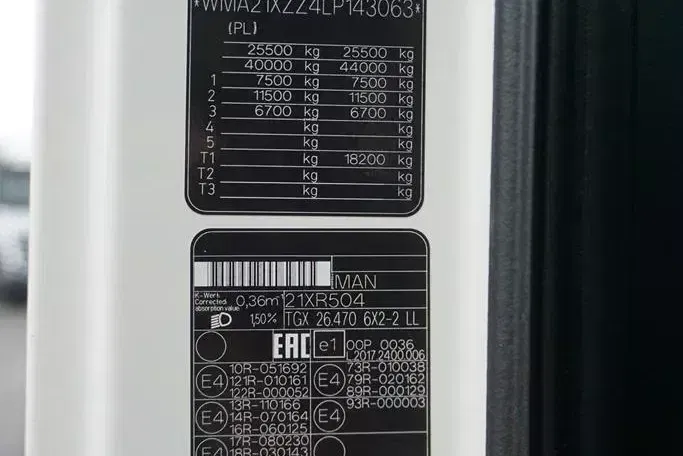 MAN TGX / 26.470 / ACC / E 6 / XXL / BDF 7.15 M , 7.45 M , 7.82 M zdjęcie 11