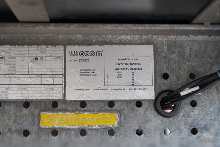 Wecon PRZYCZEPA - 7.7 M / SAF / TANDEM  zdjęcie 25