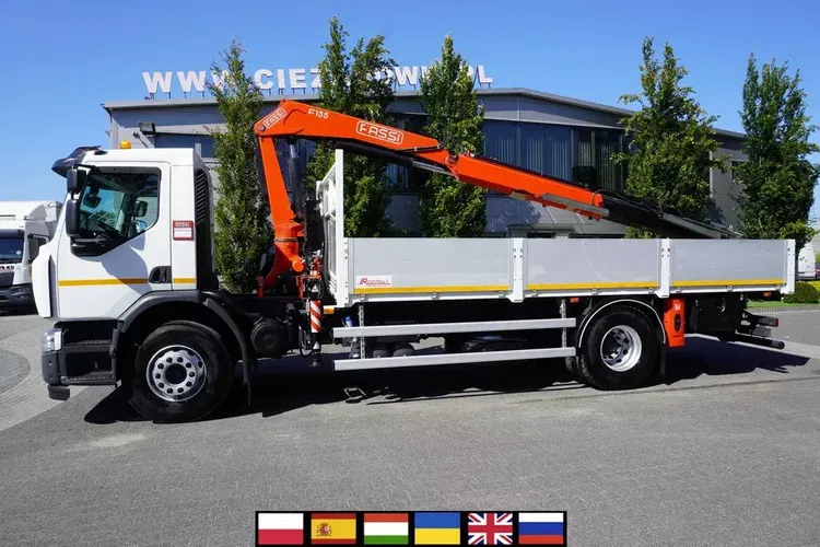 Renault C320 P4x2 E6 / HDS Fassi 5.6 t / Zasięg 8 m / Platforma 15 EPAL3 zdjęcie 1