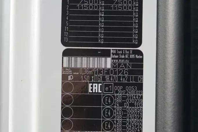 MAN TGX / 18.470 / E 6 / GM / ZESTAW PRZEJAZDOWY 120 M3 / ŁAD. 14 815 KG / RETARDER zdjęcie 11