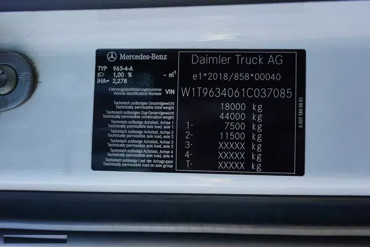 Mercedes ACTROS / 1851 / EURO 6 / ACC / MEGA / LOW DECK / BIG SPACE zdjęcie 11