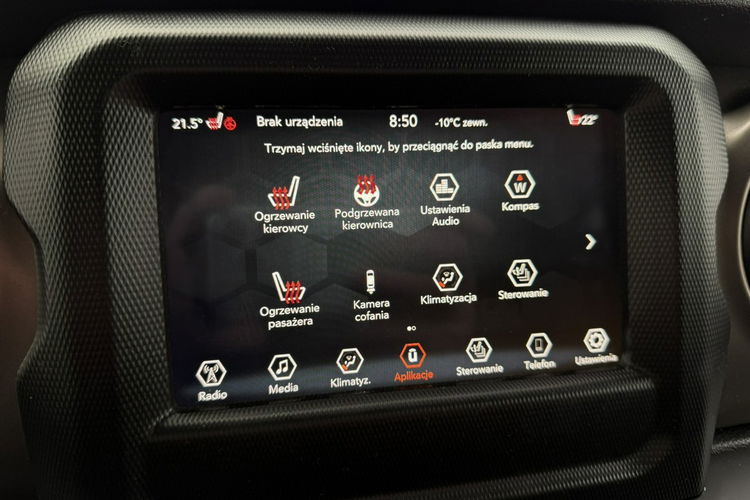 Jeep Wrangler 4x4, Reduktor, Klimatronic 2-stref, Podgrz. fotele i kierownica zdjęcie 17