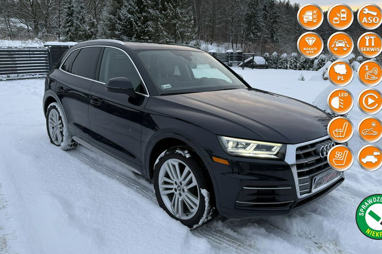 Audi Q5 Quattro 2.0tfsi 251KM panorama full ledy skóry kamery full opcja 1.r.g zdjęcie 1