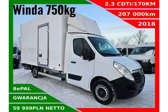 Opel movano Kontener 8 ePAL 59999zł NETTO 2.3 CDTi/170KM