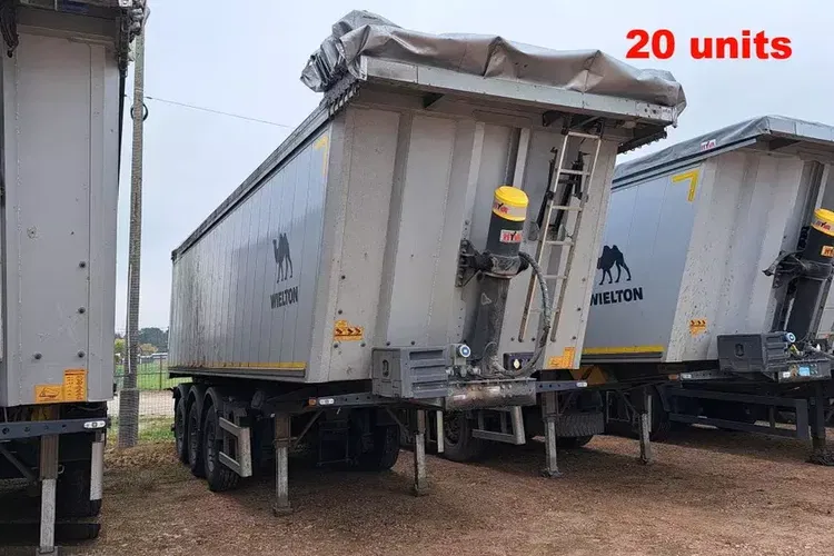 Wielton NW-3 / waga 6.2t / poj. 38m3 / elek. dach / Teflon / 30 naczep r.2022 zdjęcie 1