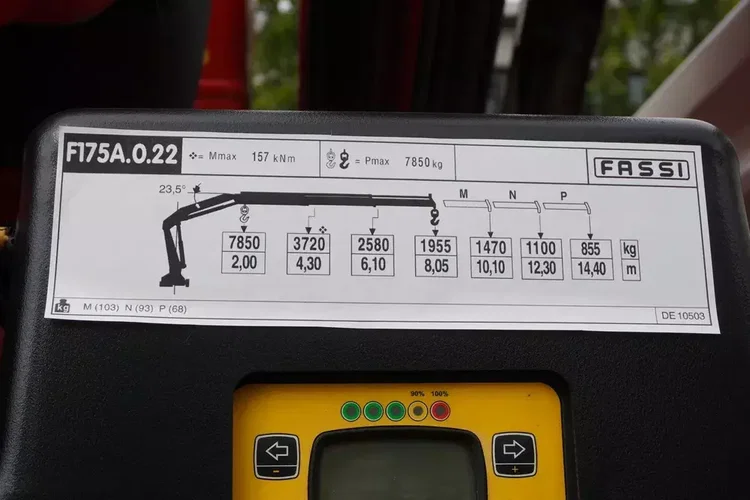 Renault K380 6×4 / HDS 7.85 t / Fassi F175 / 120 tys. km / wywrotka 2-stronna / 18 EPAL zdjęcie 14