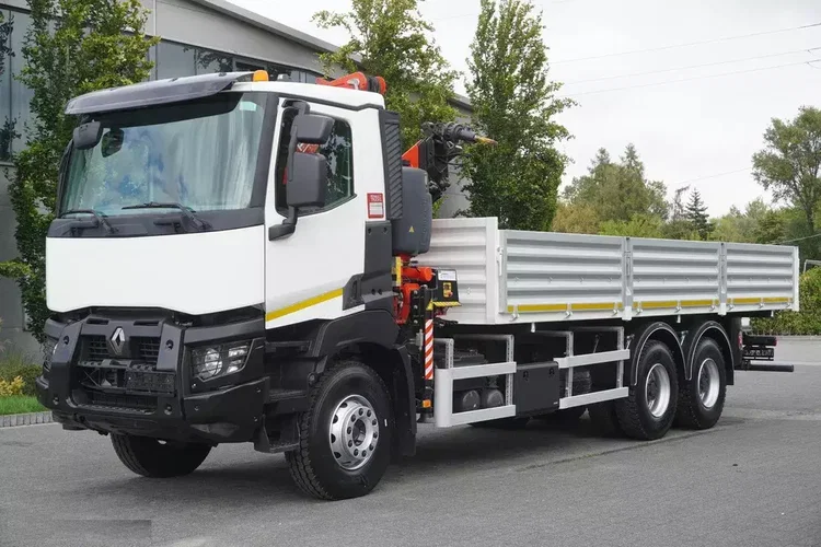 Renault K380 6×4 / HDS 7.85 t / Fassi F175 / 120 tys. km / wywrotka 2-stronna / 18 EPAL zdjęcie 3