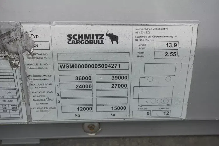 Schmitz KONTENER / XL / OŚ PODNOSZONA zdjęcie 11