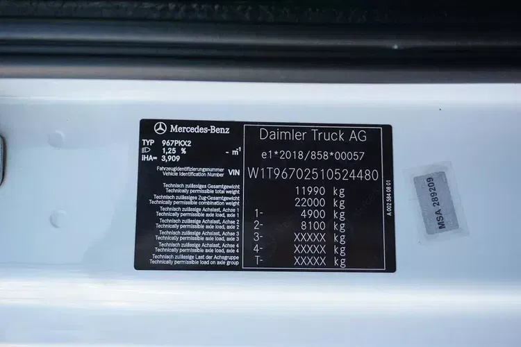 Mercedes ATEGO / 1223 / ACC / EURO 6 / CHŁODNIA + WINDA / MULTITEMPERATURA zdjęcie 12
