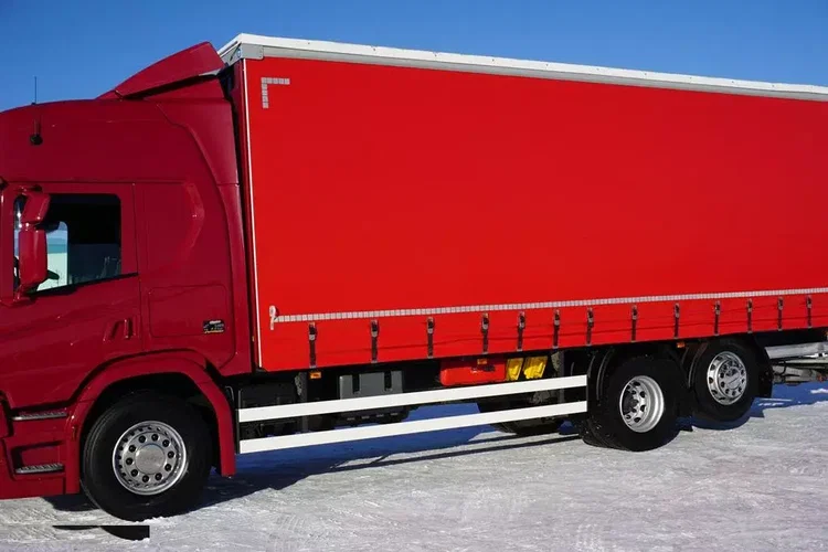 Scania P 280 / ACC / E 6 / FIRANKA + WINDA / 20 PALET / DŁ. 8.2 M / OŚ SKRĘTNA zdjęcie 15