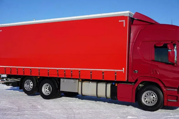 Scania P 280 / ACC / E 6 / FIRANKA + WINDA / 20 PALET / DŁ. 8.2 M / OŚ SKRĘTNA zdjęcie 16