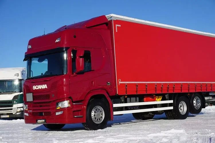 Scania P 280 / ACC / E 6 / FIRANKA + WINDA / 20 PALET / DŁ. 8.2 M / OŚ SKRĘTNA zdjęcie 28
