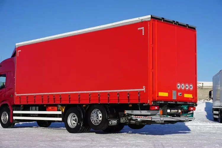 Scania P 280 / ACC / E 6 / FIRANKA + WINDA / 20 PALET / DŁ. 8.2 M / OŚ SKRĘTNA zdjęcie 32