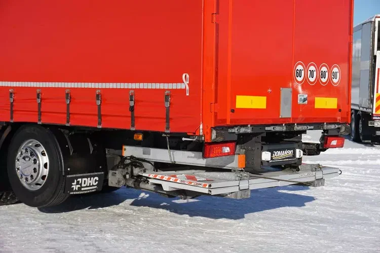 Scania P 280 / ACC / E 6 / FIRANKA + WINDA / 20 PALET / DŁ. 8.2 M / OŚ SKRĘTNA zdjęcie 34