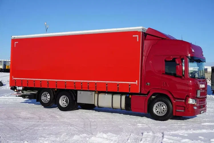 Scania P 280 / ACC / E 6 / FIRANKA + WINDA / 20 PALET / DŁ. 8.2 M / OŚ SKRĘTNA zdjęcie 4