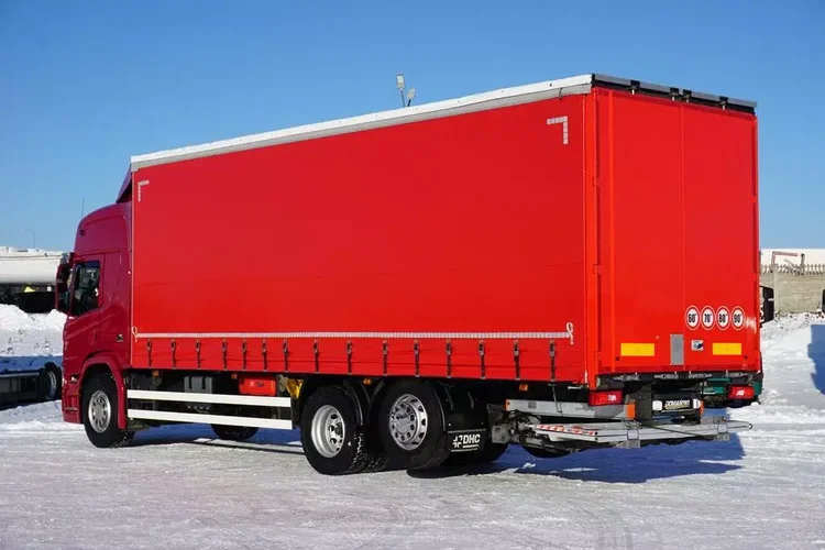 Scania P 280 / ACC / E 6 / FIRANKA + WINDA / 20 PALET / DŁ. 8.2 M / OŚ SKRĘTNA zdjęcie 5