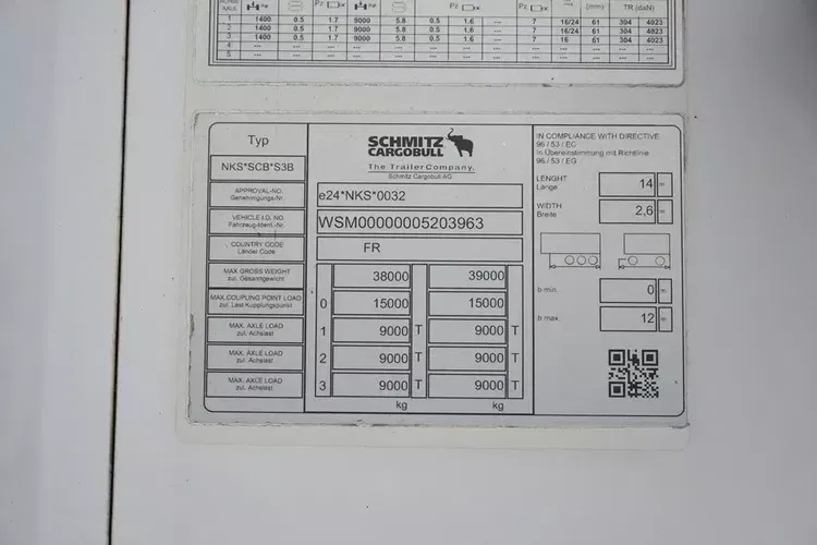 Schmitz / CHŁODNIA / CARRIER VECTOR 1550 / OŚ PODNOSZONA zdjęcie 11
