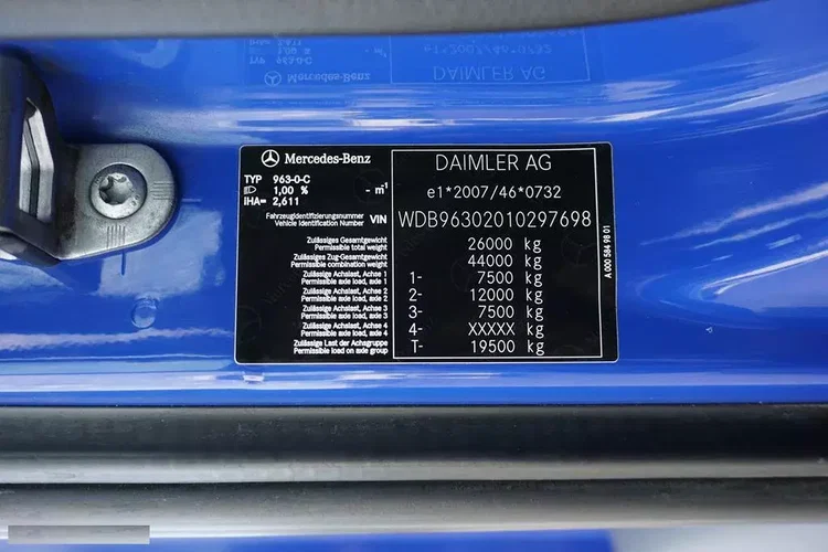 Mercedes ACTROS / 2543 / ACC / E 6 / PEŁNY ADR / PLATFORMA / ZAWIESIE POD WÓZEK zdjęcie 11