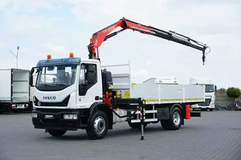 Iveco EUROCARGO / 160-21 / SKRZYNIOWY + HDS / FASSI F110 / ROTATOR / PILOT