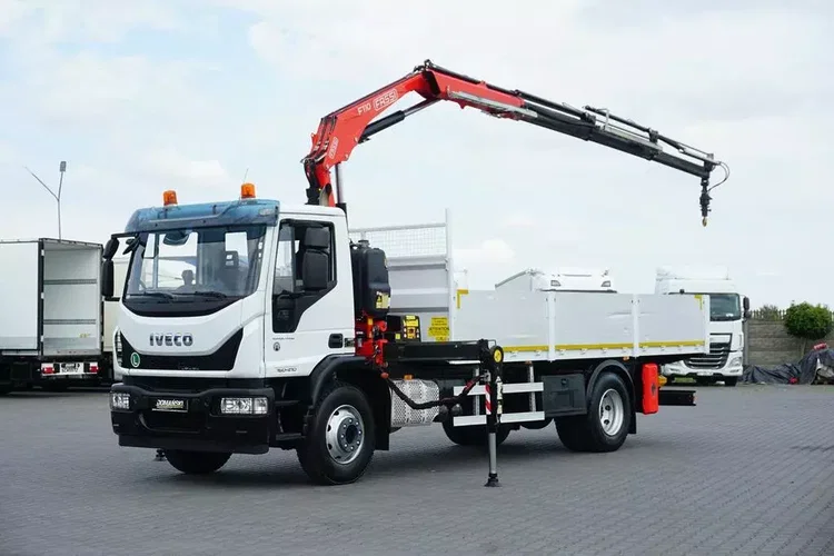 Iveco EUROCARGO / 160-21 / SKRZYNIOWY + HDS / FASSI F110 / ROTATOR / PILOT zdjęcie 1