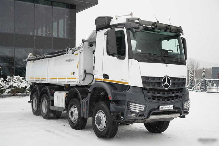Mercedes AROCS 4145 / 8x6 / WYWROTKA  3- STRONNA   / HYDROBURTA / BORDMATIC / MEILLER KIPPER /  MANUAL  / zdjęcie 17