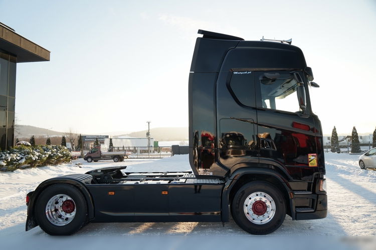 Scania S 500 / RETARDER / CAŁĄ NA PODUSZKACH / KLIMA POSTOJOWA / SKÓRY / OPONY 100% / ALUFELGI zdjęcie 11