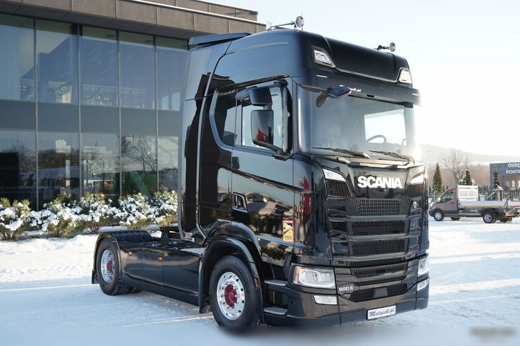 Scania S 500 / RETARDER / CAŁĄ NA PODUSZKACH / KLIMA POSTOJOWA / SKÓRY / OPONY 100% / ALUFELGI zdjęcie 2