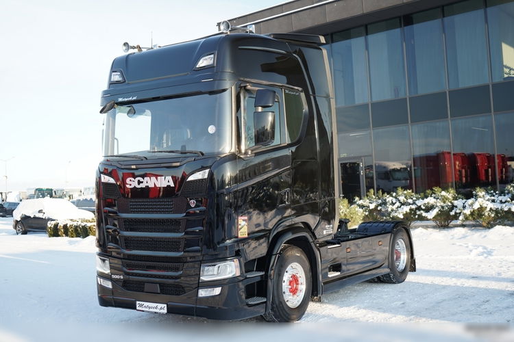 Scania S 500 / RETARDER / CAŁĄ NA PODUSZKACH / KLIMA POSTOJOWA / SKÓRY / OPONY 100% / ALUFELGI zdjęcie 5