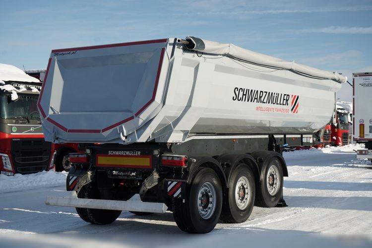 Schwarzmuller WYWROTKA / 26 m3 / STALOWA RYNNA / STANDARD / OŚ PODNOSZONA / SAF / OPONY 100% zdjęcie 9