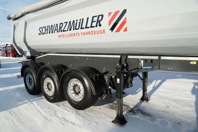 Schwarzmuller WYWROTKA / 26 m3 / STALOWA RYNNA / STANDARD / OŚ PODNOSZONA / SAF / OPONY 100% zdjęcie 11