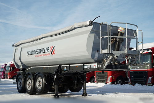 Schwarzmuller WYWROTKA / 26 m3 / STALOWA RYNNA / STANDARD / OŚ PODNOSZONA / SAF / OPONY 100%