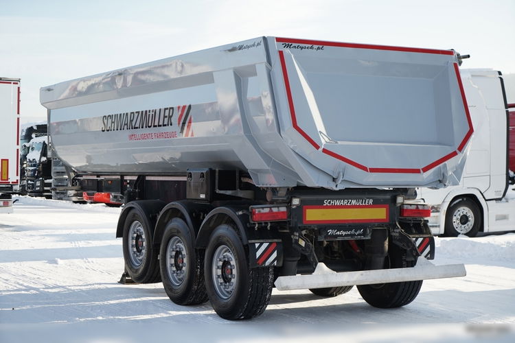 Schwarzmuller WYWROTKA / 26 m3 / STALOWA RYNNA / STANDARD / OŚ PODNOSZONA / SAF / OPONY 100% zdjęcie 8