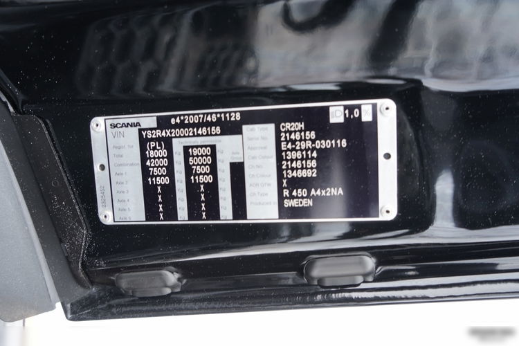Scania R 450 / RETARDER / HYDRAULIKA /  2 ZBIORNIKI PALIWA  zdjęcie 35