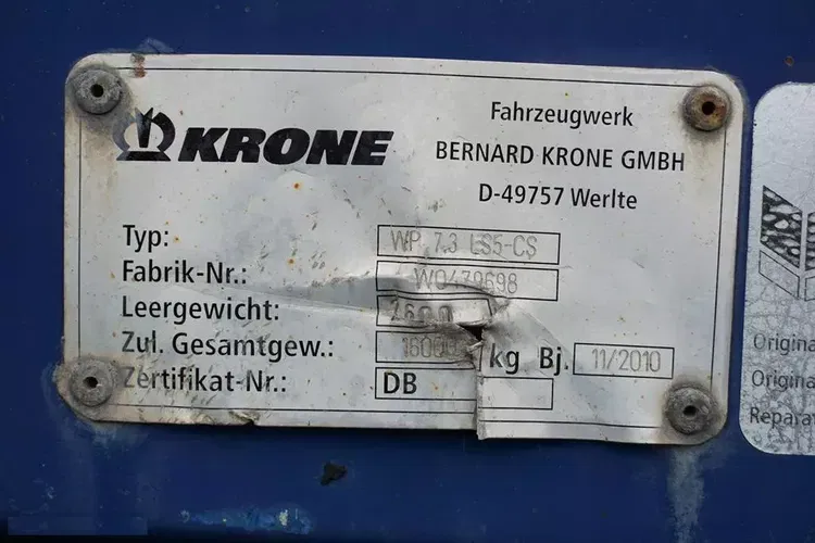 MAN KRONE / ZABUDOWA / BDF / BURTO-FIRANKA / DŁ. 7,3 M / 18 PALET zdjęcie 10